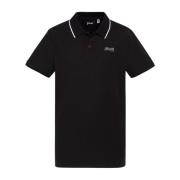 Schott NYC Svart Polo Skjorta Bomull Piqué Black, Herr