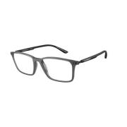 Emporio Armani Transparent Ramglasögon Ea3237 6106 Gray, Unisex