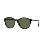 Persol Polariserade Gröna Solglasögon Black, Unisex