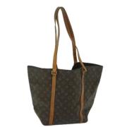 Louis Vuitton Vintage Pre-owned Canvas axelremsvskor Brown, Dam