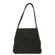 Prada Vintage Pre-owned Tyg prada-vskor Green, Dam