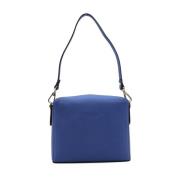 Pourchet Paris Blå läder crossbody väska Blue, Dam