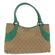 Gucci Vintage Pre-owned Canvas totevskor Beige, Dam