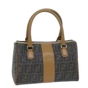 Fendi Vintage Pre-owned Canvas handvskor Brown, Dam