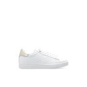 Emporio Armani EA7 Sportskor med logotyp White, Dam