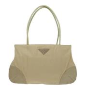 Prada Vintage Pre-owned Tyg prada-vskor Beige, Dam