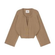 Aeron Stilren Cardigan för vardagsbruk Brown, Dam