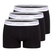 Dsquared2 3-Pack Boxershorts, Klassisk Kollektion Black, Herr