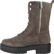 Geox Stiliga Lace-up Stövlar Gray, Dam