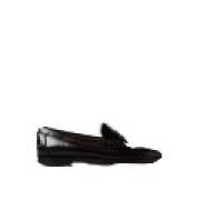 Sebago Svarta Penny Loafers Platta Skor Black, Dam