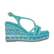 Alma EN Pena Rhinestone Kil Sandal Green, Dam