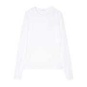 Sportmax Vit Jersey T-shirt Regular Fit White, Dam