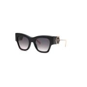 Philipp Plein Svart Rök Gradient Solglasögon Black, Unisex