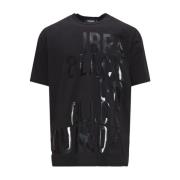 Dsquared2 Svart på Svart Ibra T-shirt Black, Herr