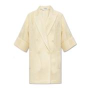 Max Mara Kort kappa Quatto Beige, Dam