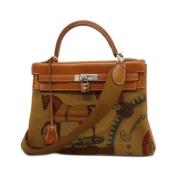 Hermès Vintage Pre-owned Canvas handvskor Multicolor, Dam