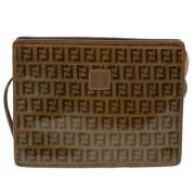 Fendi Vintage Pre-owned Canvas fendi-vskor Brown, Dam