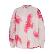 Fabienne Chapot Oversized 'Lexi' Blouse med 'Cannes' Print Multicolor,...