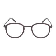 Mykita Modernt rund metallramglasögon Black, Unisex