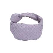 Bottega Veneta Vintage Pre-owned Mocka handvskor Purple, Dam