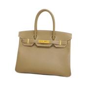 Hermès Vintage Pre-owned Laeder handvskor Beige, Dam