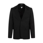 Comme des Garçons Svart Yllejacka Peak Revers Black, Herr