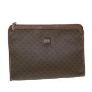 Celine Vintage Pre-owned Laeder kuvertvskor Brown, Dam