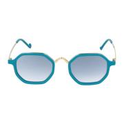 Eyepetizer Elegant Irregular Shape Solglasögon Blue, Dam