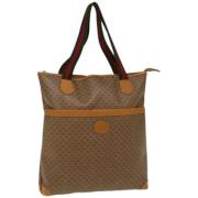 Gucci Vintage Pre-owned Canvas totevskor Brown, Dam