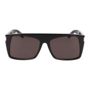 Saint Laurent Fyrkantig Ram Solglasögon SL 651 Black, Unisex