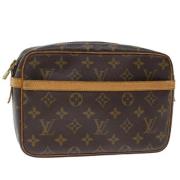 Louis Vuitton Vintage Pre-owned Canvas kuvertvskor Brown, Dam