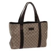 Gucci Vintage Pre-owned Laeder totevskor Brown, Dam