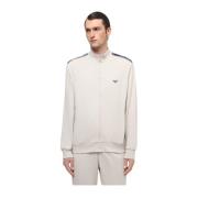 Emporio Armani Jersey Logo Band Tracksuit Set Beige, Herr