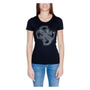 Guess 4G Logo Tee Höst/Vinter Kollektion Black, Dam