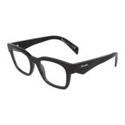 Prada Fyrkantiga Acetatglasögon Black, Unisex