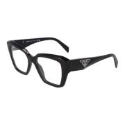 Prada Modernt Oregelbundet Glasögon Black, Unisex