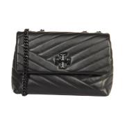 Tory Burch Chevron Konvertibel Axelväska Black, Dam