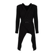 La Haine Inside Us Asymmetrisk Blazer med Axelvaddar Black, Dam