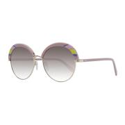 Emilio Pucci Multifärgade runda solglasögon med gradientlinser Multico...