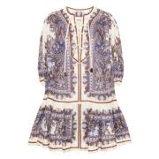 Zimmermann Paisley Eyelet Mini Klänning Multicolor, Dam