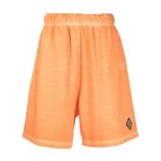 Marcelo Burlon Orange Shorts Ss23 Herrmode Orange, Herr