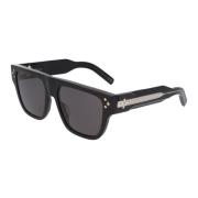 Dior Fyrkantig Ram Solglasögon CD Diamond S6I Black, Unisex