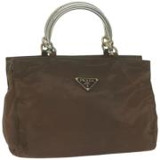 Prada Vintage Pre-owned Nylon prada-vskor Brown, Dam