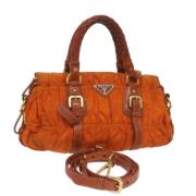 Prada Vintage Pre-owned Nylon prada-vskor Orange, Dam