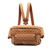 Gucci Vintage Pre-owned Canvas ryggsckar Multicolor, Dam