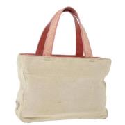 Prada Vintage Pre-owned Canvas prada-vskor Beige, Dam