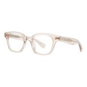 Garrett Leight Beige Crystal Glasögonbågar Naples Beige, Unisex