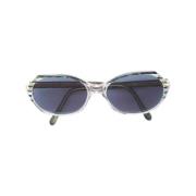 Yves Saint Laurent Vintage Pre-owned Acetat solglasgon Blue, Dam