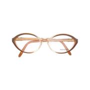 Yves Saint Laurent Vintage Pre-owned Acetat solglasgon Brown, Dam