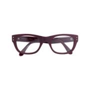 Yves Saint Laurent Vintage Pre-owned Acetat solglasgon Red, Dam